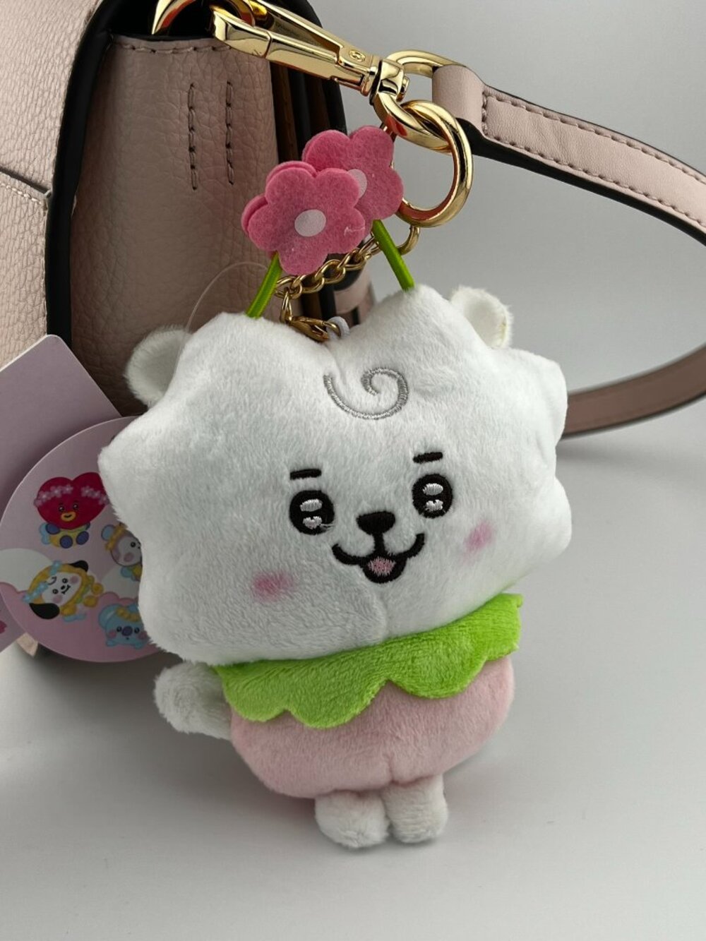 BT21 RJ Plush Keychain Bag Charm Keyring Line Friends BTS Kpop NEW
